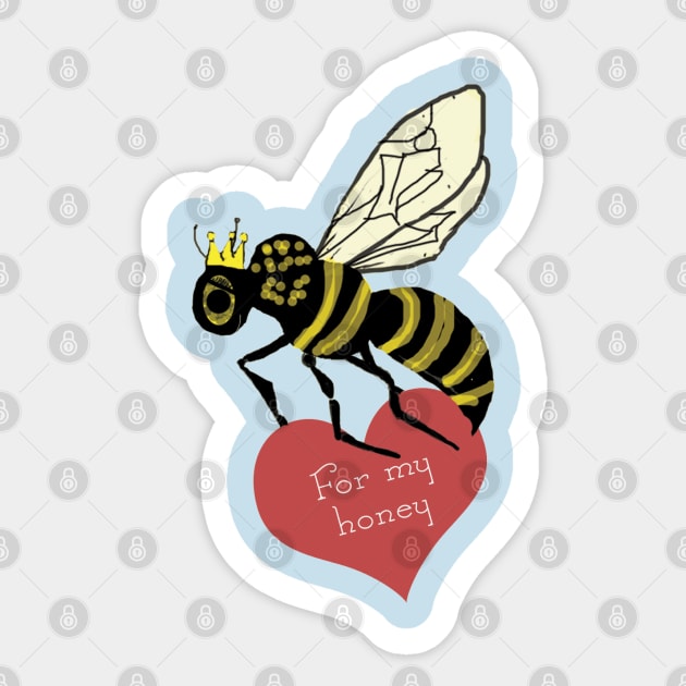 Bee Love Sticker by ahadden